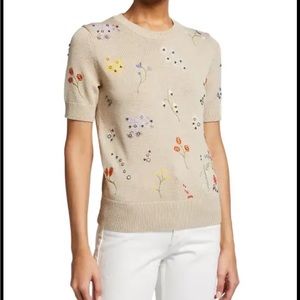 TORY BURCH Floral Embroidered Sweater